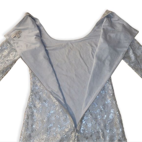 NY&C Silver Lace Sequin Dress, Size 0 NWOT - Picture 14 of 15